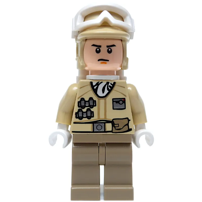 Rebel Trooper in Hoth Uniform, Tan Hat, Orange Chin Line