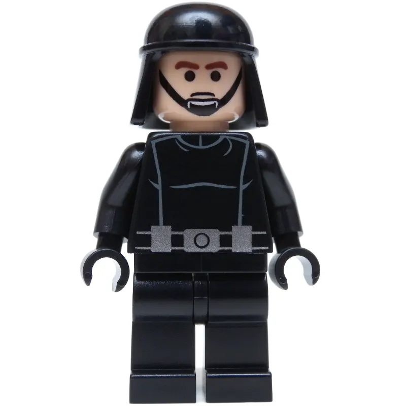 Death Star Trooper / Imperial Trooper, Brown Eyebrows, Black Eyes, Black Helmet