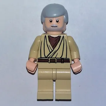 Obi-Wan Kenobi, Old, Tan Robes, Hair, White Pupils, Gray Beard, 3626bpr0638
