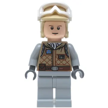 Luke Skywalker, Hoth Outfit, Tan Hat, Light Bluish Gray Legs