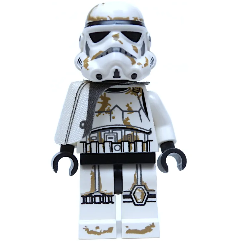 Sandtrooper Sergeant, White Pauldron, Neck Bracket, Printed Black Head