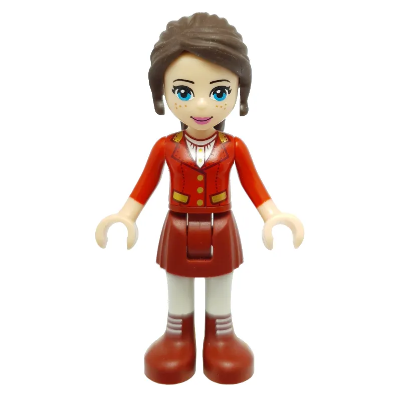 Naomi - Red Jacket, Dark Red Skirt