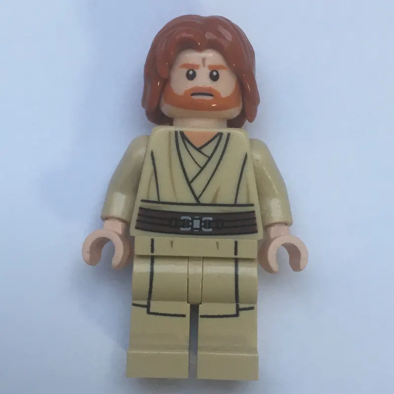 Obi-Wan Kenobi, Tan Legs, Mid-Length Parted Hair