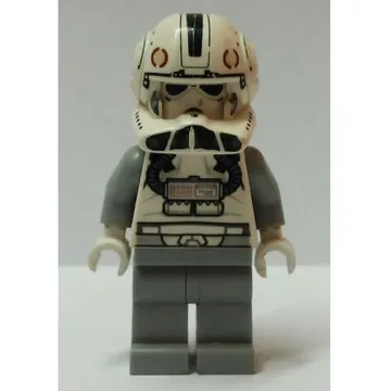 Clone Pilot V-wing with White Printed Head