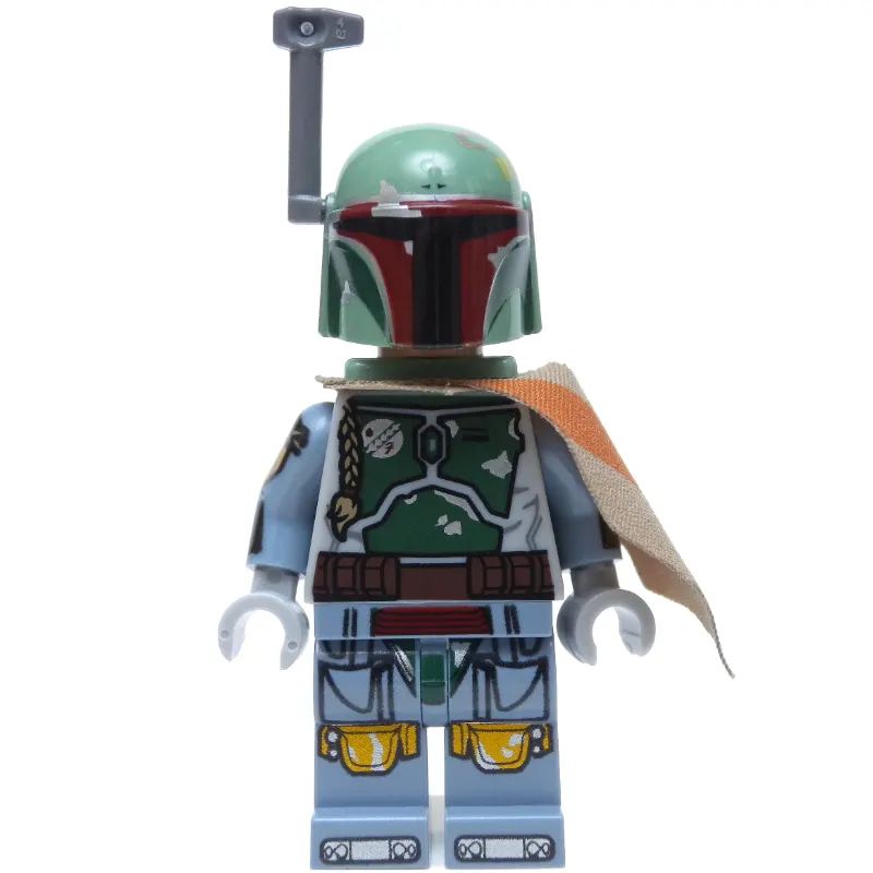 Boba Fett, Helmet, Jetpack Neckwear, Dark Tan Pauldron, Printed Arms, Smile