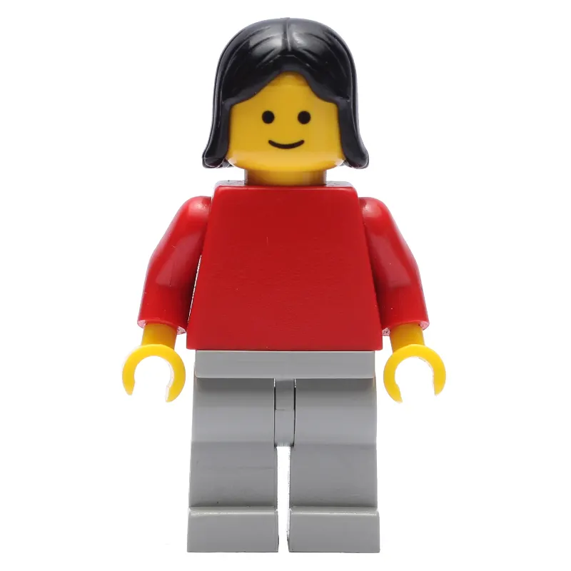 Woman - Red Torso, Light Gray Legs