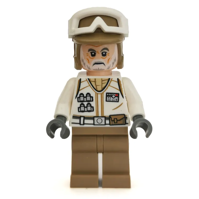 Rebel Trooper in Hoth Uniform, Dark Tan Hat, White Beard