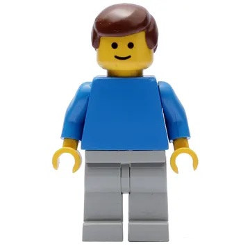 Man - Blue Torso, Light Grey Legs