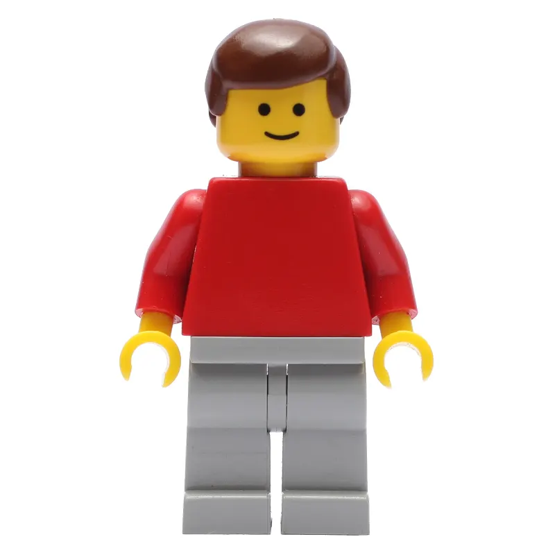 Man - Red Torso, Light Grey Legs