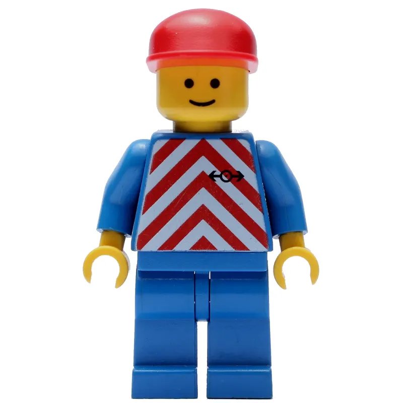 Train Worker - Red/White Shirt, Blue Legs, Red Cap