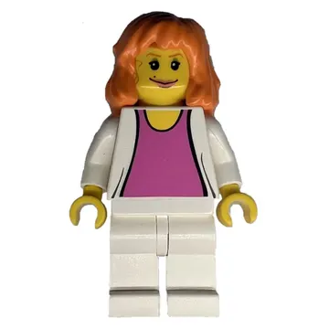 Mary Jane with White Jacket and Pink Shirt