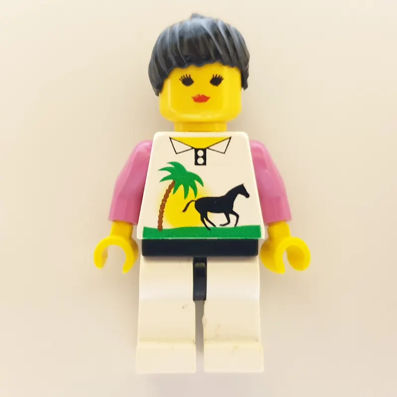 Woman - White Torso with Horse, Pink Arms, White Legs