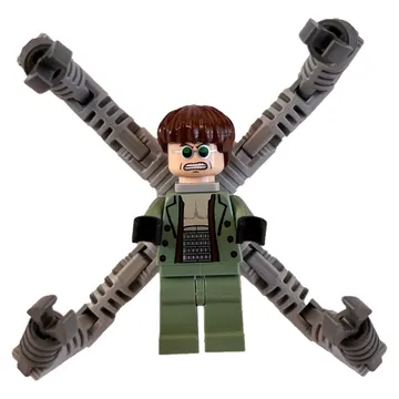 Dr. Octopus / Doc Ock with Green Glasses and Sand Green Suit with Clenched Teeth
