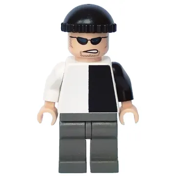 Two-Face's Henchman with Black and White Torso
