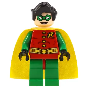 Robin with Green Eyemask and Plain Green Legs with Red Hips