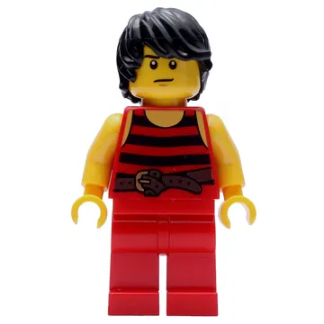 Pirate - Red Stripes, Red Legs, Brown Crow's Feet
