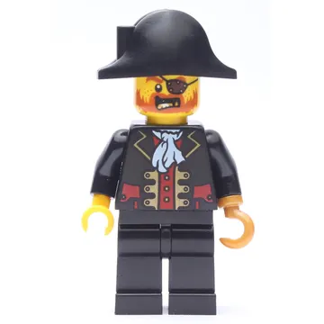 Pirate - Captain, Black Legs, Pearl Gold Hook