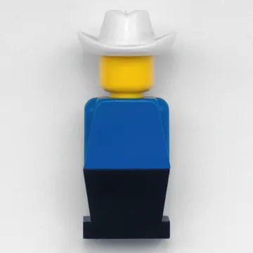 LEGOLAND Blue Torso, Black Legs, With Cowboy Head