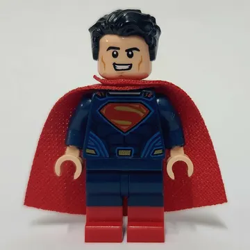 Superman in Dark Blue Suit with Dual Molded Legs with Red Boots