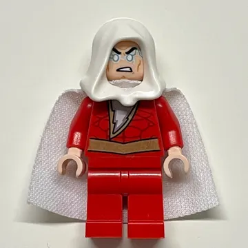 Shazam with White Hood and Cape