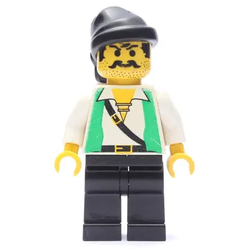 Pirate - Green Vest, Black Legs, Black Bandana