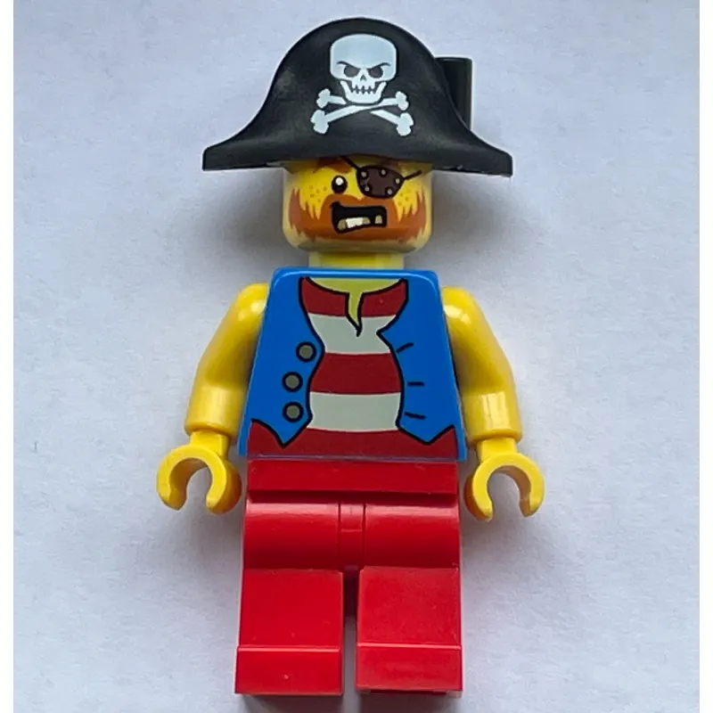 Pirate - Blue Vest, Red Legs, Black Bicorne