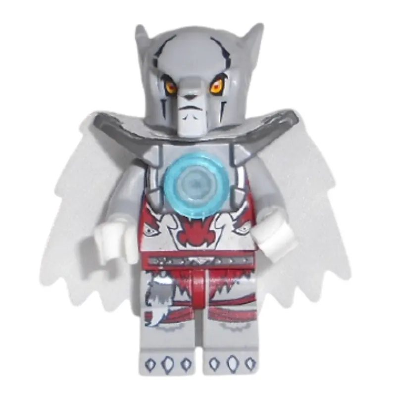 Worriz with Flat Silver Shoulder Armor, and Cape