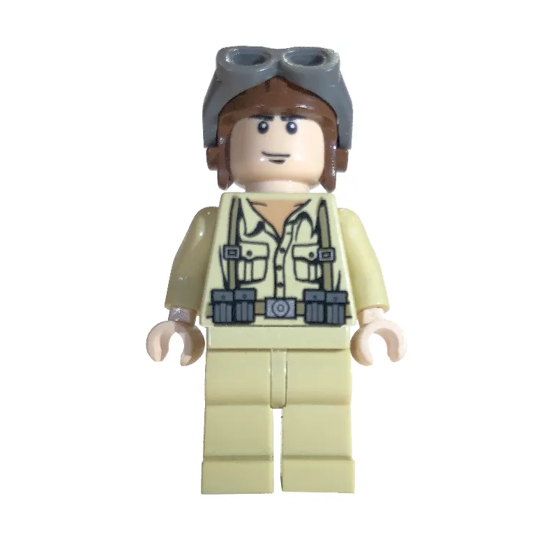 German Pilot with Helmet and Goggles