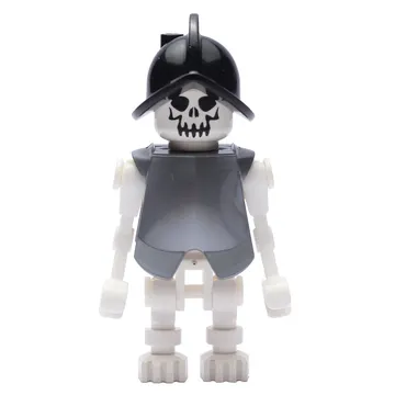 Skeleton, Evil Face, Armor and Helmet, Bent Arms
