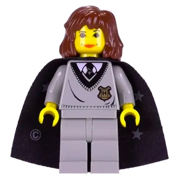 Hermione Granger, Yellow Skin, Hogwarts Sweater with Crest, Cape with Stars
