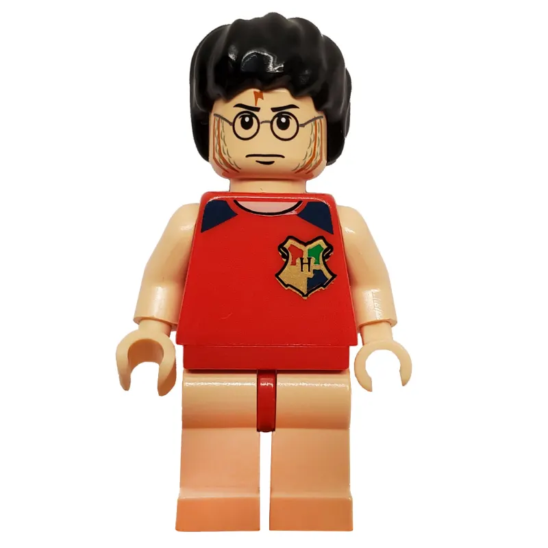 Harry Potter, Tournament Uniform Red Diving Outfit with Hogwarts Crest, Light Nougat Legs