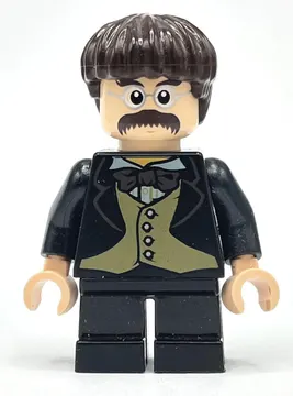 Professor Filius Flitwick, Black Suit with Printed Bow Tie