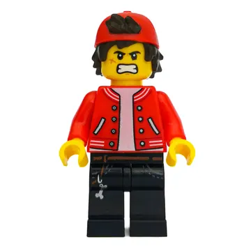 Jack Davids, Red Jacket with Backwards Red Cap