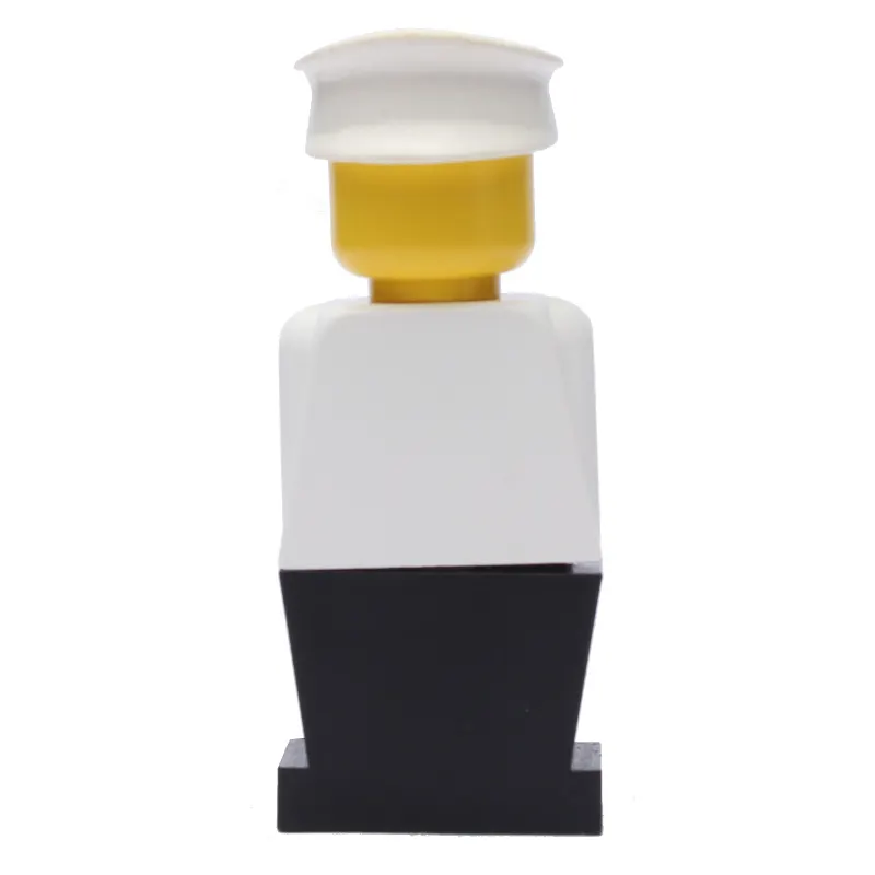LEGOLAND White Torso, Black Legs, White Hat