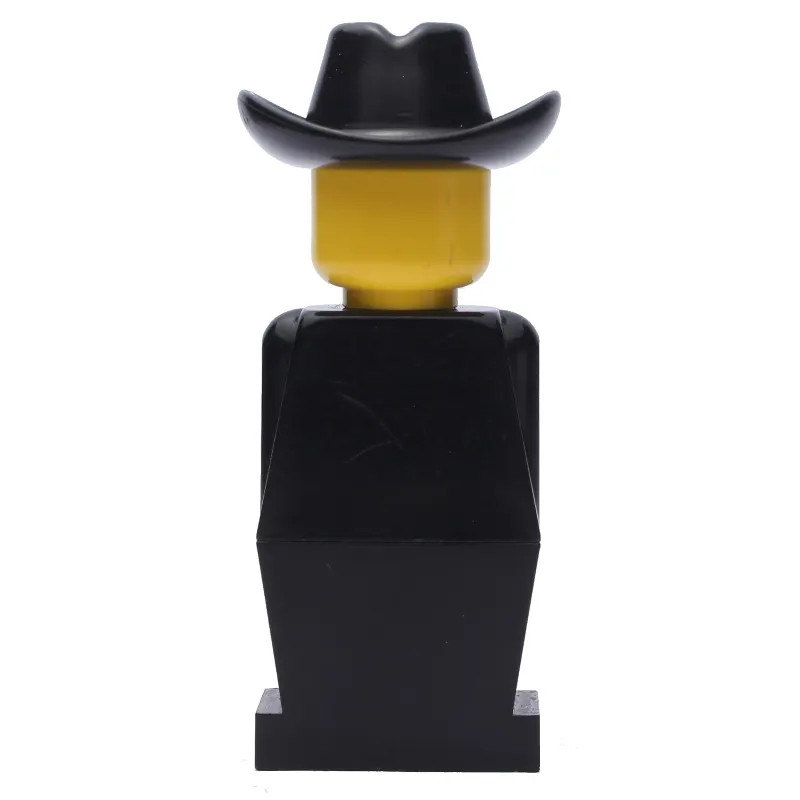 LEGOLAND Black Torso, Black Legs, Black Cowboy Hat