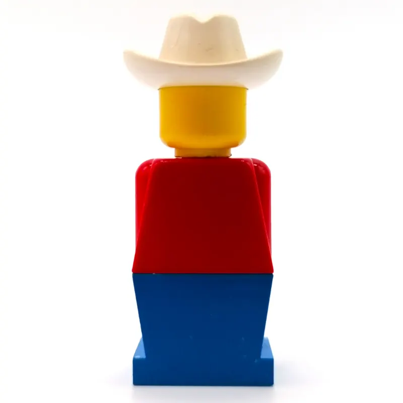 LEGOLAND Red Torso, Blue Legs, White Cowboy Hat