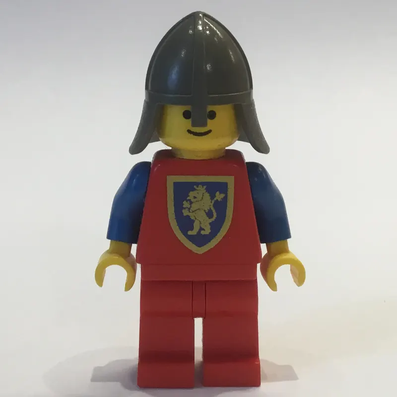 Knight (Crusader Lion) - Red Legs, Dark Gray Neck-Protector