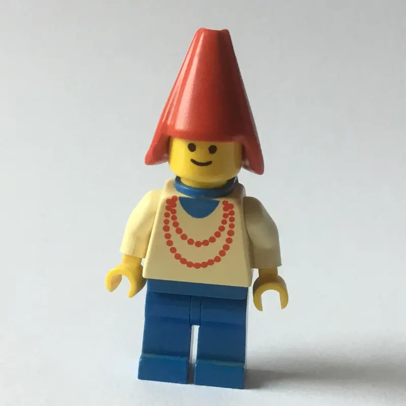 Maiden - Blue Legs, Red Cone Hat, 3626a