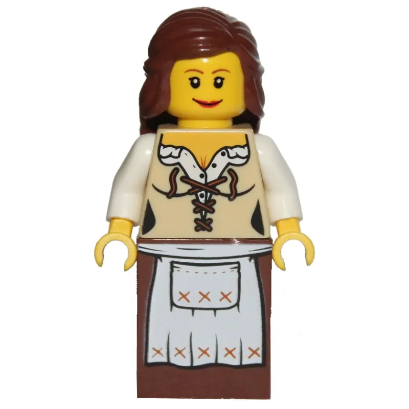 Maiden (Fantasy Era) - Brown Skirt, Reddish Brown Hair