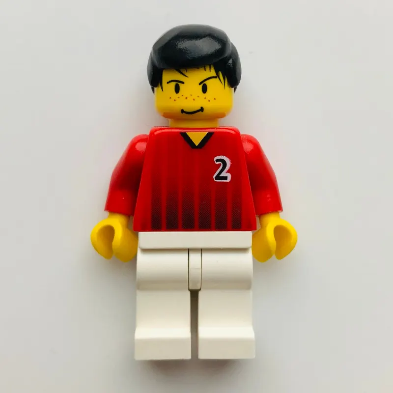 Soccer Player Red Torso, White Legs #2