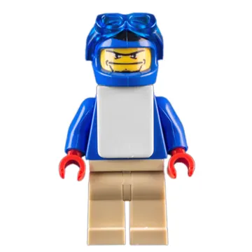 Snowboarder, Blue, Blue Helmet