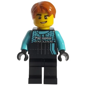 Race Driver, Black Torso, Black Legs, Jaguar