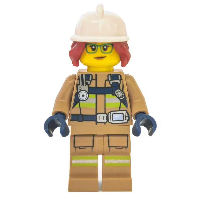 Freya McCloud, Dark Tan Fire Suit with Gauge and Straps