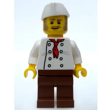 Chef - White Torso, Reddish Brown Legs