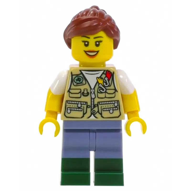 Tan Torso, Sand Blue Legs, Reddish Brown Hair