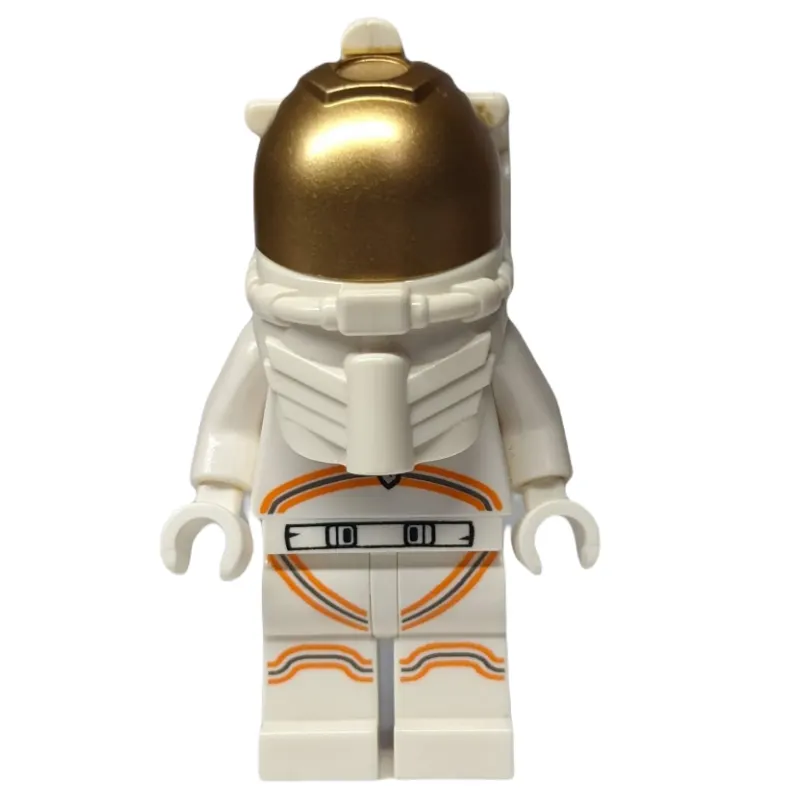 Astronaut, Woman, White Torso and Legs, Orange Trim