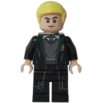 Draco Malfoy, Open Long Robes over Slytherin Sweater