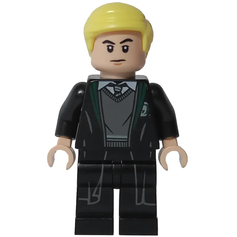 Draco Malfoy, Open Long Robes over Slytherin Sweater