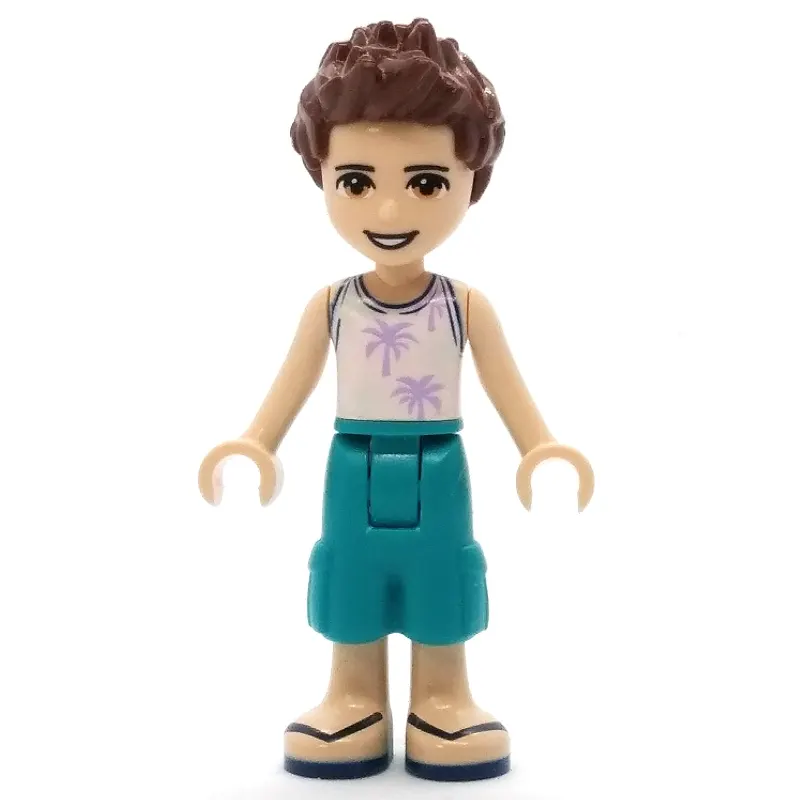 Ethan - White Shirt, Dark Turquoise Trousers, Reddish Brown Hair