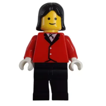 Woman, Red Riding Jacket, Black Legs, Black Hair